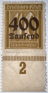 Travelstamps: 1923 Germany Deutsches Reich Stamps Mi: 300, 400 000 Mark, MOGNH - Picture 1 of 6