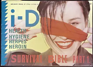 i-D #11 January 1983 SURVIVAL BIBLE Part 1 HEALTH & HERPES Issue FIONA SKINNER - Picture 1 of 12