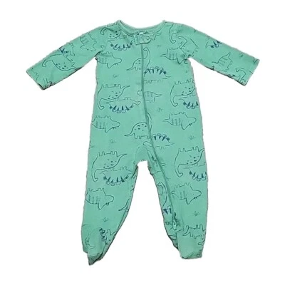 Pijama Carters Pies Dinosaurios Verde Niño 9m Bebé 2 Vías Cremallera Dormir Solo Uno Tú  Foto 1 de 4