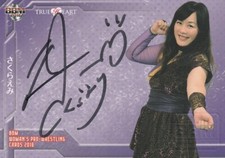 Emi Sakura 2016 BBM True Heart Woman's Wrestling Autograph #NNO 41/85