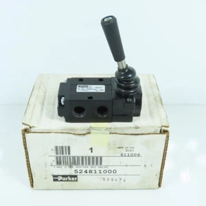 Parker 524811000 3-Way 2-Position Lever-Manual Return Air Valve 150PSI NEW - Picture 1 of 8