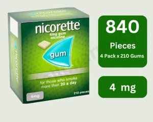 Nicorette Original Flavour Gum 4mg (210 Pieces) Expiry - 2027 Pack 4 - Picture 1 of 1