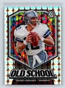 2020 Panini Mosaic Roger Staubach Old School Silver Mosaic #OS18 Dallas Cowboys - Picture 1 of 2