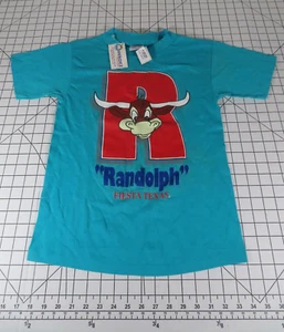 T-shirt vintage Fiesta Texas Randolph San Antonio giovane media anni 90 punto singolo - Foto 1 di 5