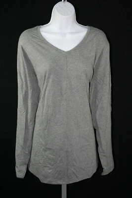 921X06 JMS J305 Plus Size V Neck Top 3X Gray - Image 1 of 2
