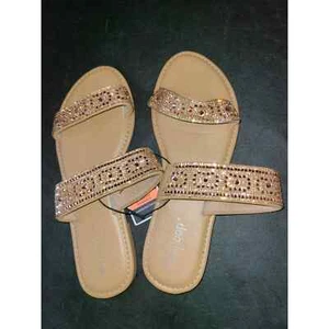 West Loop Floral Women's Size S(5-6) Stylish Beaded Slippers. - Picture 1 of 4