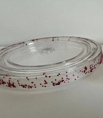 Glittered Acrylic Lid fits 16oz Acrylic Custom Tumbler - Image 1 of 4