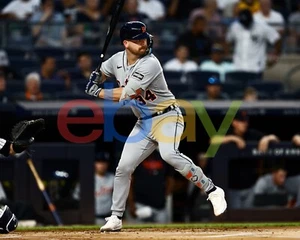 Jake Rogers Swinging at Bat Detroit Tigers 8x10 MLB Baseball Photo - Picture 1 of 1