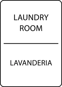 LAVANDERÍA LAVANDERIA 1 | Calcomanía adhesiva para letrero de vinilo - Imagen 1 de 4