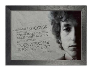 Motivation 20 Success Bob Dylan Famous Quotes Inspirational Print Poster Photo - Picture 1 of 4