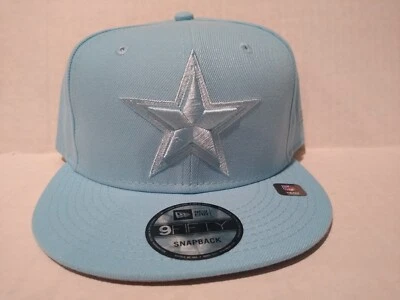 Бейсбольная кепка Dallas Cowboys New Era 9Fifty светло-голубая мужская бейсболка с бирками - Изображение 1 из 4