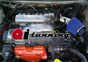 BLACK BLUE Air Intake Kit Filter For 1990-93 Geo Storm Isuzu Impulse 1.6 1.8 L4 - Foto 1 di 1