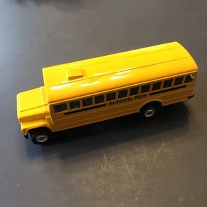 Playmaker Toys Diecast Yellow School Bus Pullback Racer 5” Car Toy - Picture 1 of 9