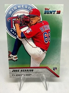 2016 Topps Bunt Jose Berrios Rookie Card #75 (RC) - Twins, Toronto Blue Jays - Picture 1 of 2