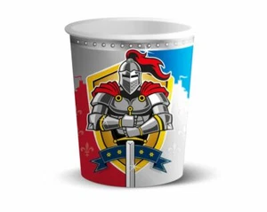 MEDIEVAL KNIGHTS PAPER PARTY CUPS CHILDREN'S PARTY X 8 - Picture 1 of 1