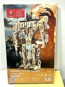 New Birkeetoys Hongtai Wooden 3D Puzzle. Robot 1. Science Fiction Series. 188 PC - Picture 1 of 6