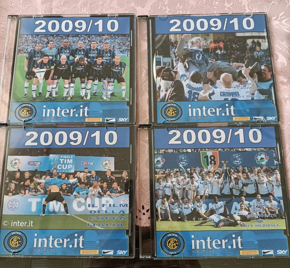 N. 4 DVD L'INTER DEL TRIPLETE - 2009/10 - Immagine 1 di 4