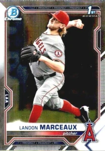 Bowman Draft 2021 primera base cromo BDC115 LANDON MARCEAUX LOS ANGELES ANGELS - Imagen 1 de 2