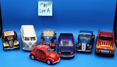 老式 DIE-CAST 7 件 批量 大众 BUG & VAN TRUCKS ROADSTERS MISC & TOOTSIETOY — 第 1/3 张图片