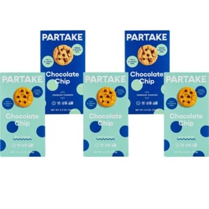 Gluten Free Chocolate Chip Lovers' Vegan Cookies by Partake – 5 Pack | Non-GMO, - Picture 1 of 9