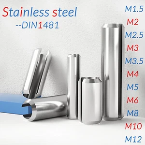 M1.5 M2 M3- M12 A2 Stainless Steel Slotted Spring Tension Pins Roll Pin DIN1481 - Picture 1 of 155