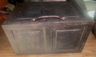 1850 Antique Victorian English cast iron Strong Box
