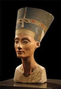 NEFERTITI BUST BERLÍN PÓSTER BRILLANTE IMAGEN BANNER IMPRESIÓN FOTO reina egipcia 7670 - Imagen 1 de 1