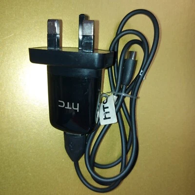 USB HTC Wall Charger UK Plug Mains 5V 1A Adaptor for All Phones Samsung iPhone - Image 1 of 2