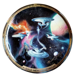 Placa "RARA" 1999 Millenium Giant Star Trek - Franklin Como Nueva - En Caja - Imagen 1 de 3