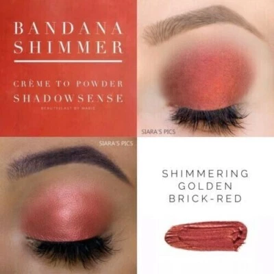 Bandana Shimmer ShadowSense. Shimmering golden brick-red eyeshadow.  New sealed - Image 1 of 3