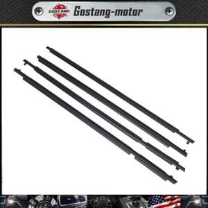4Pcs Fit For 2006-2008 Toyota RAV4 Outside Window Weatherstrip Belt Seal Black - Picture 1 of 10
