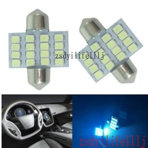4x For Hyundai Creta Car Dome Reading Light Ice Blue 31mm 16SMD LED Bulb Lamp - Bild 1 von 1