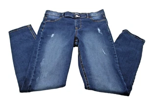 Wonder Nation Jegging Skinny Jeans Girls XXL 18 Distressed Dark Wash Casual - Picture 1 of 6