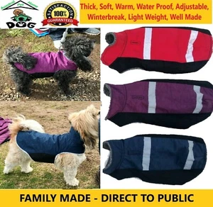 Dog Jumper Coat jacket warm Waterproof Reflective Thick Windbreaker all sizes - Picture 1 of 15