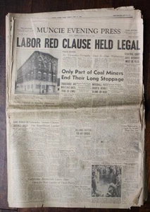 1948 Muncie Indiana Evening Press Zeitung 50th Anniversary zeitung RAR -- - Bild 1 von 1
