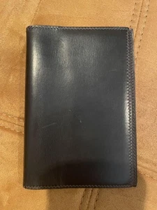 Hermès Black Leather Agenda Stylish Vintage Leather Planner Notebook - Picture 1 of 6