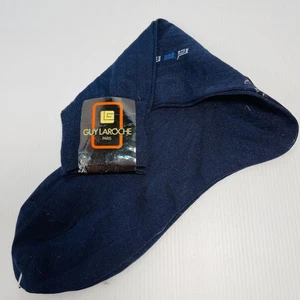 Guy Laroche Vintage Mens Cotton Blend Crew Lightweight Navy With Tags Size 6/10 - Picture 1 of 8