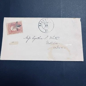 US Stamp- 1861 #65 Washington 3c Cover to Iowa Fancy Star Entire g126206x168947 - Picture 1 of 4