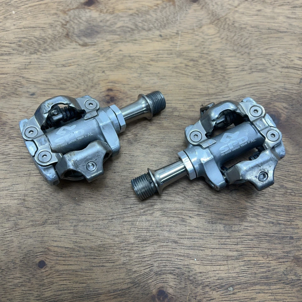 Pedales de bicicleta de montaña Shimano XTR PD-M959 SPD sin clip 9/16" Foto 1 de 4