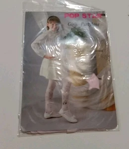 Pop Star Girls Tights Size Small Pink with graphics - Picture 1 of 6