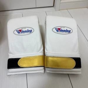 Winning Boxing Punching Gloves SB-3000 White Gold Tape type from Japan - Picture 1 of 3