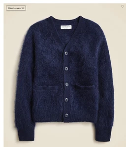 NWOT J. Crew Crewcuts 8-9 Years M 100% brushed cashmere Girls Sweater cardigan - Picture 1 of 9