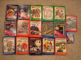 Lof of 18 Vintage Intellivision Video Games untested as is