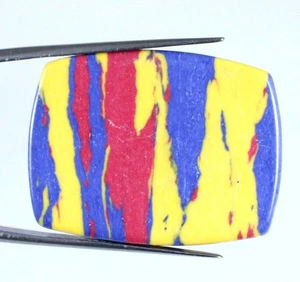 Zertifizierter natürlicher Arizona mehrfarbiger Türkis 33,05 ct ausgefallener Edelstein T9902 - Bild 1 von 6