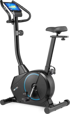 Gymtek® Heimtrainer Fitnessbike bis 125kg 8 Widerstandsstufen 9kg Schwungmasse