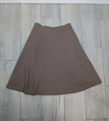 Falda Uniqlo para mujer 6 mezcla de lana frente plano línea A preppy dinero antiguo mínimo 153 Foto 1 de 4