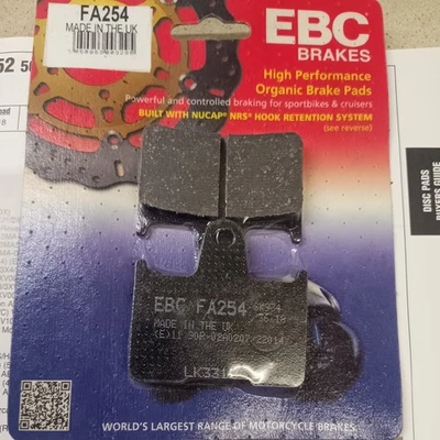 EBC FA254 Organic Brake Pads Honda Kawasaki MZ Suzuki UK Made  - Image 1 of 3
