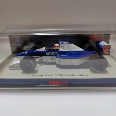 Spark Tyrrell 019 1990 F1 S. Nakajima 1/43 blu bianco modello pressofuso - Immagine 1 di 4