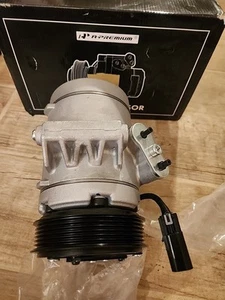 A/C Compressor w/ 6-Groove Pulley for Ford Fusion Lincoln MKZ Mercury 8E5Z19703A - Foto 1 di 5