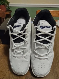 PYTHON DELUXE WIDE INDOOR MID RACQUETBALL MEN'S SHOES WHITE US 10.5 BRAND NEW!! - Picture 1 of 8